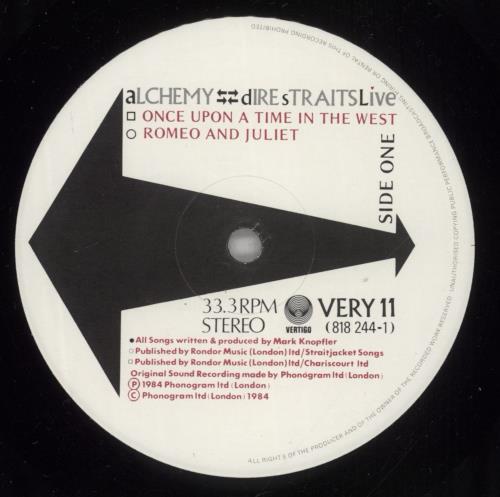Dire Straits Alchemy Live - EX 2-LP vinyl record set (Double LP Album) UK DIR2LAL877563