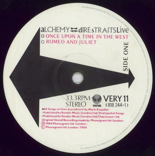 Dire Straits Alchemy Live 2-LP vinyl record set (Double LP Album) UK DIR2LAL216861