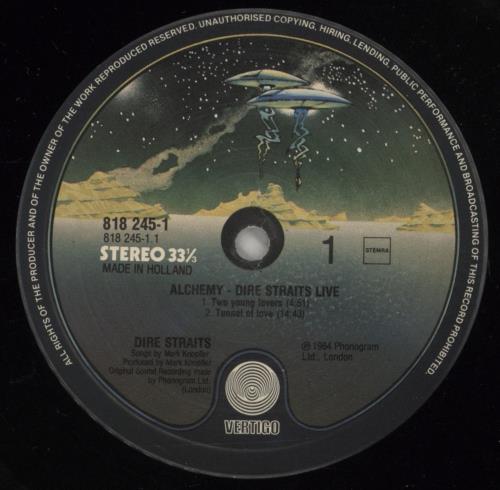 Dire Straits Alchemy Live 2-LP vinyl record set (Double LP Album) Dutch DIR2LAL606112