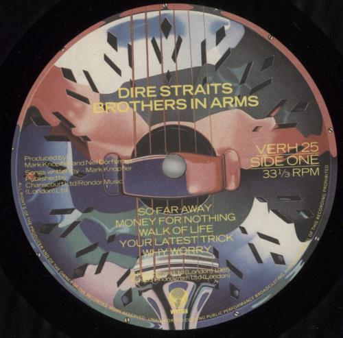 Dire Straits Brothers In Arms - EX vinyl LP album (LP record) UK DIRLPBR86628