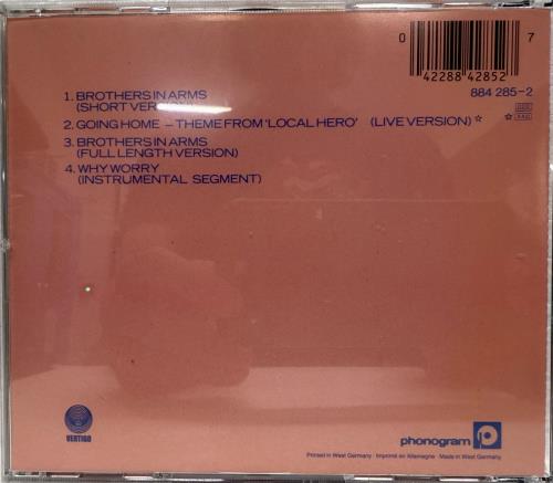 Dire Straits Brothers In Arms - First Ever CD Single CD single (CD5 / 5") UK DIRC5BR17466