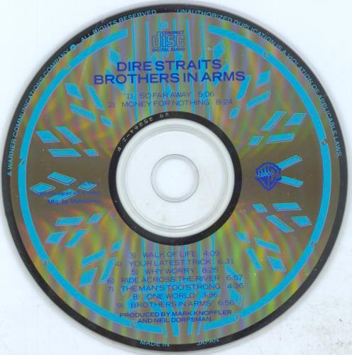 Dire Straits Brothers In Arms - Matsushita CD album (CDLP) US DIRCDBR809832