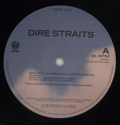 Dire Straits Brothers In Arms 12" vinyl single (12 inch record / Maxi-single) UK DIR12BR15237