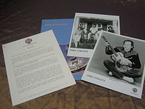 Dire Straits Brothers In Arms media press pack US DIRPPBR313200
