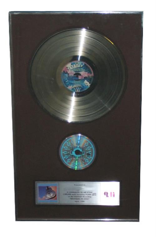 Dire Straits Brothers In Arms award disc Canadian DIRAWBR430264