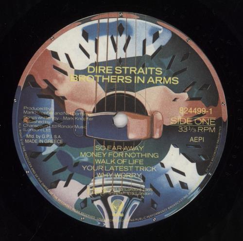 Dire Straits Brothers In Arms vinyl LP album (LP record) Greek DIRLPBR777538