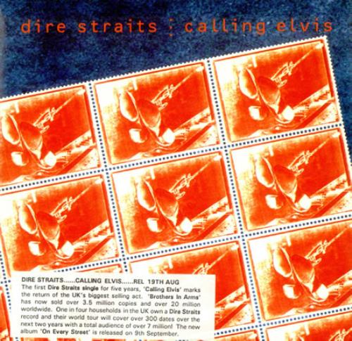 Dire Straits Calling Elvis - Edit 7" vinyl single (7 inch record / 45) UK DIR07CA07370