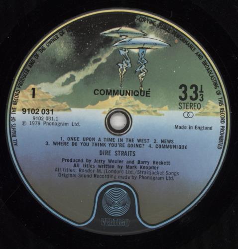 Dire Straits Communiqu� - 2nd vinyl LP album (LP record) UK DIRLPCO505046