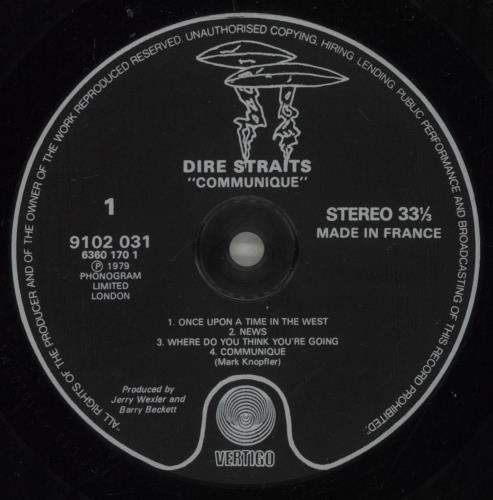 Dire Straits Communiqu vinyl LP album (LP record) UK DIRLPCO657451