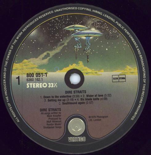 Dire Straits Dire Straits vinyl LP album (LP record) Dutch DIRLPDI779722