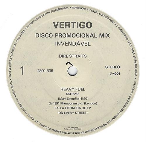 Dire Straits Heavy Fuel 12" vinyl single (12 inch record / Maxi-single) Brazilian DIR12HE49302