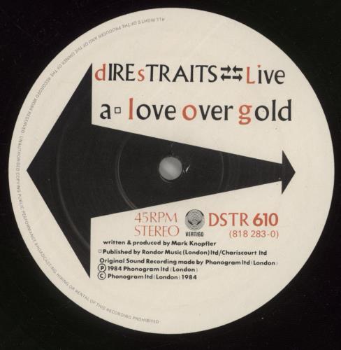 Dire Straits Love Over Gold / Solid Rock Live EP 10" vinyl single (10 inch record) UK DIR10LO23121