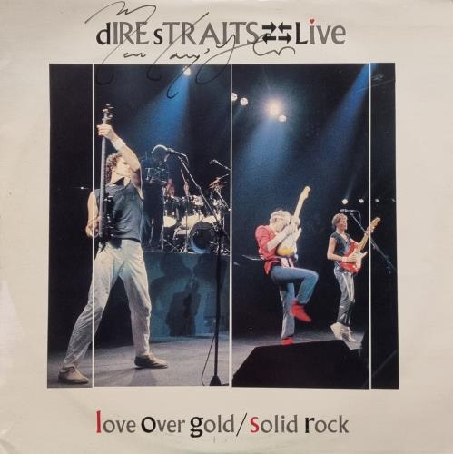 Dire Straits Love Over Gold - Autographed 10" vinyl single (10 inch record) UK DIR10LO834540