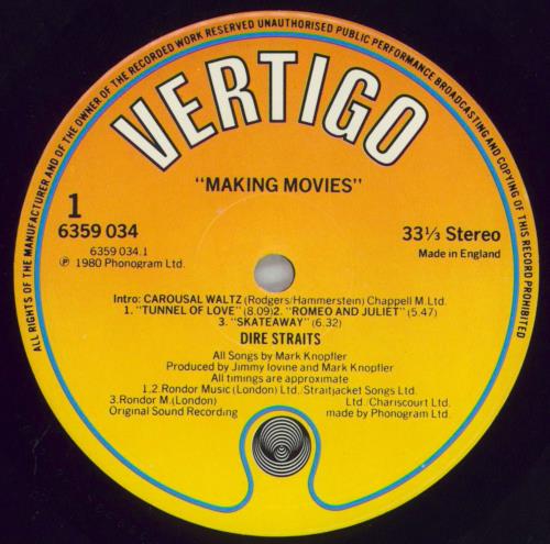 Dire Straits Making Movies - Misprint vinyl LP album (LP record) UK DIRLPMA823576