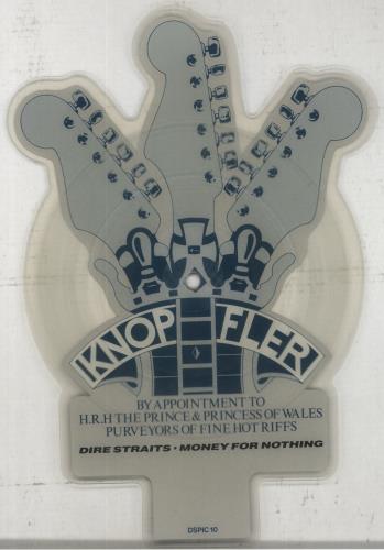 Dire Straits Money For Nothing + plinth shaped picture disc (picture disc vinyl record) UK DIRSHMO17367