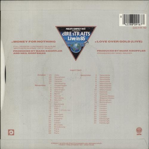 Dire Straits Money For Nothing + Sleeve 7" vinyl single (7 inch record / 45) UK DIR07MO564857