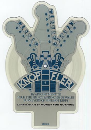 Dire Straits Money For Nothing shaped picture disc (picture disc vinyl record) UK DIRSHMO67423