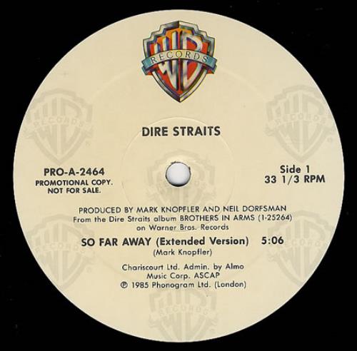 Dire Straits So Far Away 12" vinyl single (12 inch record / Maxi-single) US DIR12SO117504
