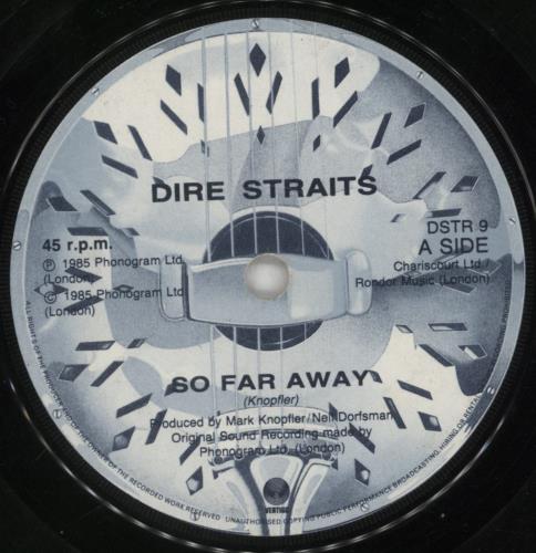 Dire Straits So Far Away 7" vinyl single (7 inch record / 45) UK DIR07SO255753