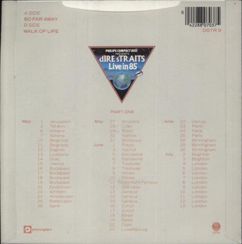 Dire Straits So Far Away 7" vinyl single (7 inch record / 45) UK DIR07SO255753
