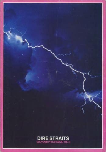 Dire Straits Souvenir Programme 1982/3 tour programme UK DIRTRSO682811