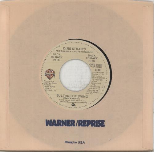 Dire Straits Sultans Of Swing 7" vinyl single (7 inch record / 45) US DIR07SU879634
