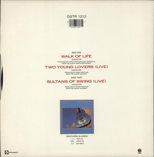 Dire Straits Walk Of Life + Hype Sticker 12" vinyl single (12 inch record / Maxi-single) UK DIR12WA68360