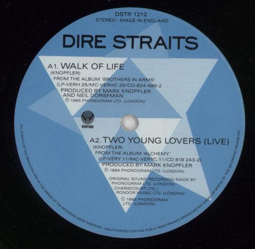 Dire Straits Walk Of Life 12" vinyl single (12 inch record / Maxi-single) UK DIR12WA748574