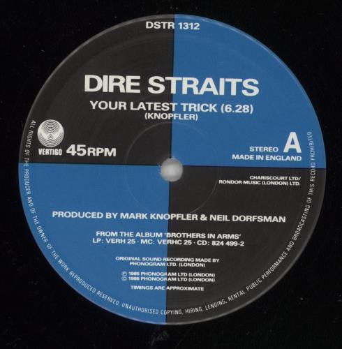 Dire Straits Your Latest Trick 12" vinyl single (12 inch record / Maxi-single) UK DIR12YO33829