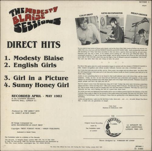 Direct Hits The Modesty Blaise Sessions vinyl LP album (LP record) UK DF3LPTH858684