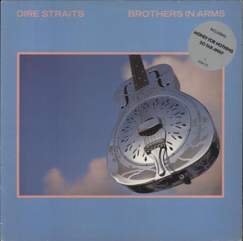 Dire Straits Brothers In Arms - Hype sticker vinyl LP album (LP record) UK DIRLPBR646919