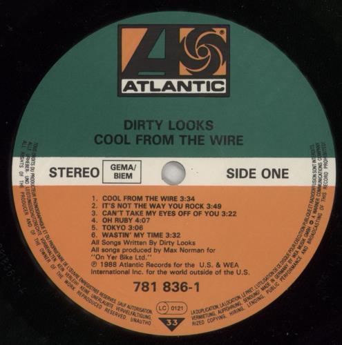 Dirty Looks Cool From The Wire vinyl LP album (LP record) German DI8LPCO567185