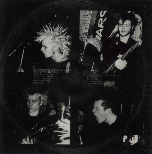 Discharge Hear Nothing See Nothing Say Nothing - Red Vinyl - VG vinyl LP album (LP record) UK DCGLPHE864470