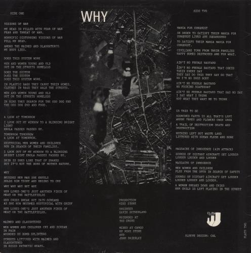 Discharge Why vinyl LP album (LP record) UK DCGLPWH242286