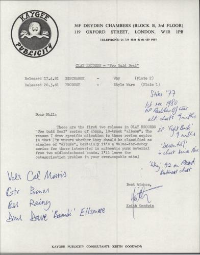 Discharge Why vinyl LP album (LP record) UK DCGLPWH242286