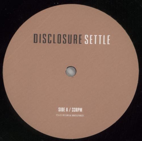 Disclosure Settle - 180gm 2-LP vinyl record set (Double LP Album) UK F432LSE717645