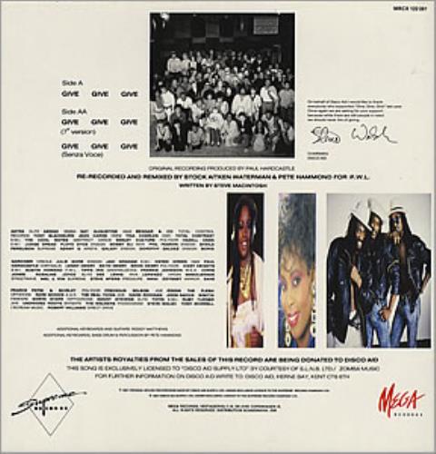 Disco Aid Give Give Give 12" vinyl single (12 inch record / Maxi-single) Danish D-I12GI350579