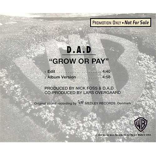 Disneyland After Dark Grow Or Pay CD single (CD5 / 5") US DADC5GR412052