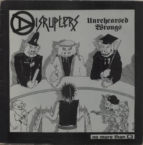 Disrupters Unrehearsed Wrongs vinyl LP album (LP record) UK 9R4LPUN871502