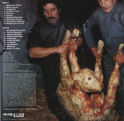 Disrupt Unrest vinyl LP album (LP record) US E7WLPUN877817