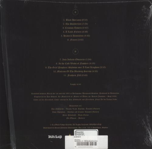 Dissection The Somberlain - Blue, Black & Grey Splatter Vinyl vinyl LP album (LP record) Swedish 8-VLPTH861960