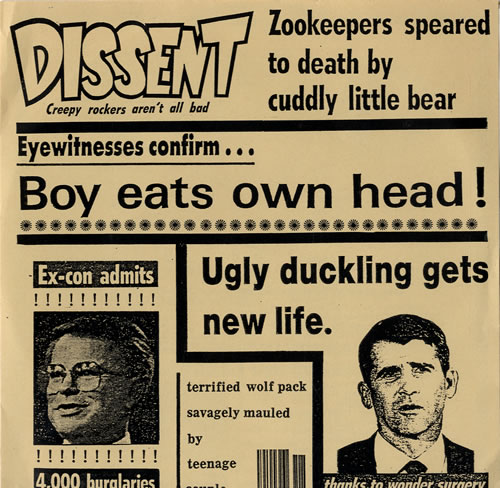 Dissent Boy Eats Own Head 7" vinyl single (7 inch record / 45) US D3S07BO547051
