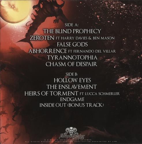 Distant Tyrannotophia - Red and Black Smoke Vinyl vinyl LP album (LP record) US 6K3LPTY824955