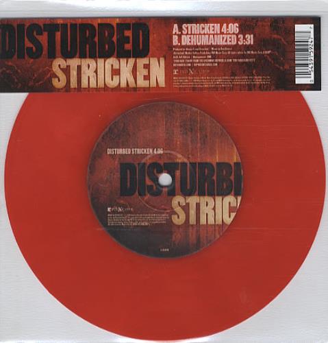 Disturbed Stricken 7" vinyl single (7 inch record / 45) UK DUR07ST334177