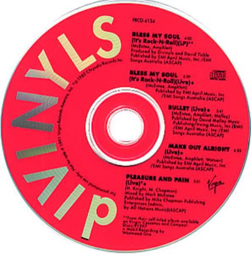 Divinyls Bless My Soul + LIVE CD single (CD5 / 5") US DIVC5BL33062