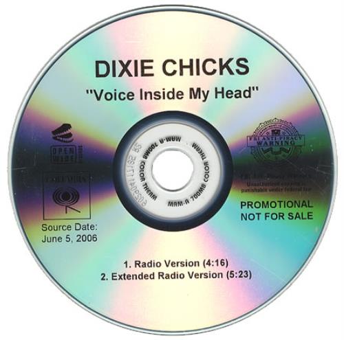 Dixie Chicks Voice Inside My Head CD-R acetate US XIECRVO368320