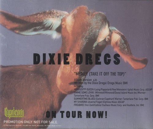 Dixie Dregs Medley [Take It Off The Top] CD single (CD5 / 5") US DA1C5ME520414