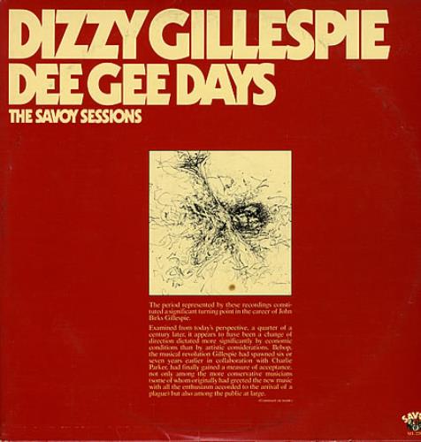 Dizzy Gillespie Dee Gee Days - The Savoy Sessions 2-LP vinyl record set (Double LP Album) US DB52LDE361559