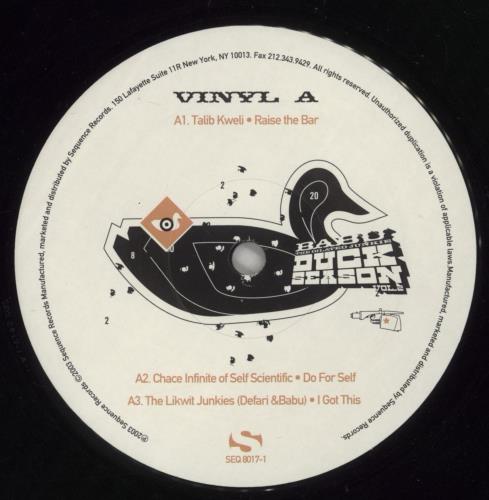 DJ Babu Duck Season Vol. 2 - EX 2-LP vinyl record set (Double LP Album) US 87M2LDU887350