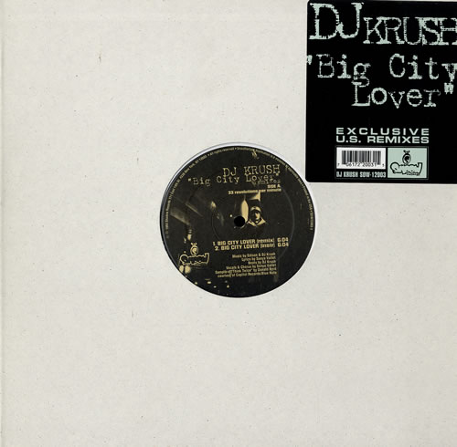 DJ Krush Big City Lover 12" vinyl single (12 inch record / Maxi-single) US DKJ12BI554463